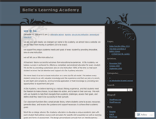 Tablet Screenshot of bellesacademy.wordpress.com