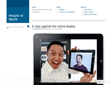 Tablet Screenshot of peopleofapple.wordpress.com