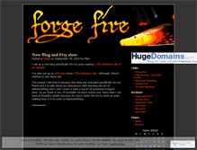 Tablet Screenshot of forgefire.wordpress.com