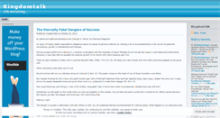 Desktop Screenshot of kingdomtalk.wordpress.com