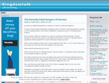 Tablet Screenshot of kingdomtalk.wordpress.com