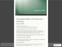 Tablet Screenshot of procrastinationkiller.wordpress.com