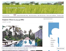 Tablet Screenshot of pristinebalivillas.wordpress.com