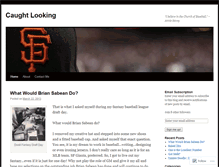 Tablet Screenshot of caughtlookingblog.wordpress.com