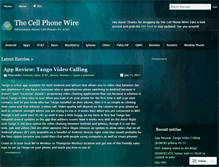 Tablet Screenshot of cellphonewire.wordpress.com
