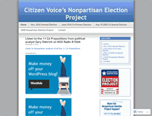 Tablet Screenshot of citizenvoiceblog.wordpress.com