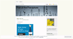 Desktop Screenshot of partoftheprecipitate.wordpress.com