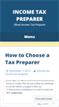 Mobile Screenshot of incometaxpreparer.wordpress.com