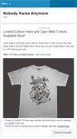 Mobile Screenshot of nobodykaresanymore.wordpress.com
