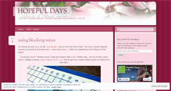 Desktop Screenshot of hopefuldays.wordpress.com