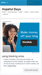 Mobile Screenshot of hopefuldays.wordpress.com