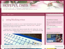 Tablet Screenshot of hopefuldays.wordpress.com