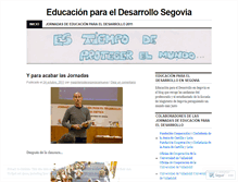 Tablet Screenshot of educacionparaeldesarrollosegovia.wordpress.com