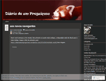 Tablet Screenshot of diariodeumpreguicoso.wordpress.com