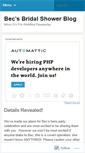 Mobile Screenshot of becsbridalshower.wordpress.com