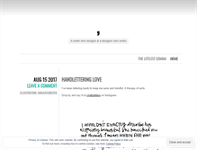 Tablet Screenshot of littlecommas.wordpress.com