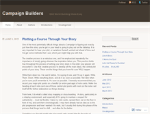 Tablet Screenshot of campaignbuilders.wordpress.com