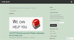 Desktop Screenshot of ccrcblog.wordpress.com