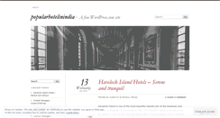 Desktop Screenshot of popularhotelinindia.wordpress.com