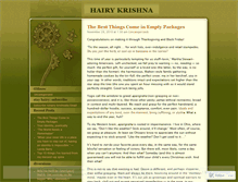 Tablet Screenshot of hairykrishna.wordpress.com
