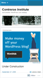 Mobile Screenshot of contrerasinstitute.wordpress.com