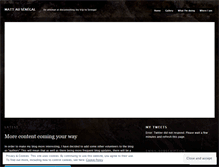 Tablet Screenshot of mattausenegal.wordpress.com