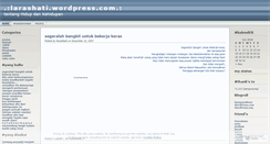 Desktop Screenshot of larashati.wordpress.com