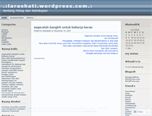 Tablet Screenshot of larashati.wordpress.com
