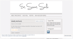 Desktop Screenshot of eatsweatsmile.wordpress.com