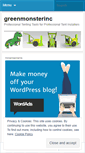 Mobile Screenshot of greenmonsterinc.wordpress.com