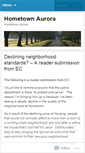 Mobile Screenshot of hometownaurora.wordpress.com