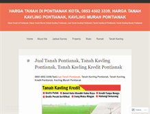 Tablet Screenshot of jualtanahpontianak.wordpress.com