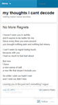 Mobile Screenshot of mythoughtsicantdecode.wordpress.com