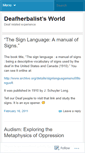 Mobile Screenshot of deafherbalist.wordpress.com