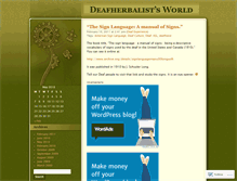 Tablet Screenshot of deafherbalist.wordpress.com