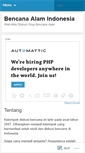 Mobile Screenshot of bencanaalam.wordpress.com