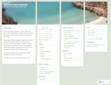 Tablet Screenshot of bencanaalam.wordpress.com