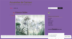 Desktop Screenshot of carmenacuarel.wordpress.com