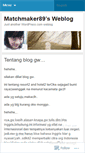 Mobile Screenshot of matchmaker89.wordpress.com