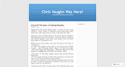 Desktop Screenshot of chrislvaughn.wordpress.com