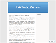 Tablet Screenshot of chrislvaughn.wordpress.com