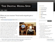 Tablet Screenshot of digitalmediaspin.wordpress.com