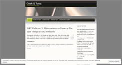 Desktop Screenshot of geekntonic.wordpress.com
