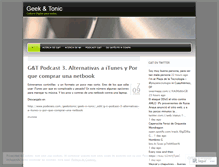 Tablet Screenshot of geekntonic.wordpress.com