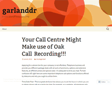 Tablet Screenshot of garlanddr.wordpress.com