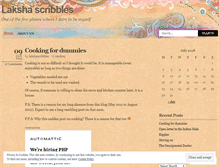 Tablet Screenshot of lakshascribbles.wordpress.com