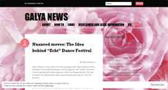 Desktop Screenshot of galyablog1.wordpress.com