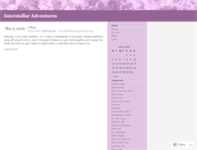 Tablet Screenshot of interstellaradventure.wordpress.com
