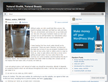 Tablet Screenshot of naturalhealthnaturalbeauty.wordpress.com