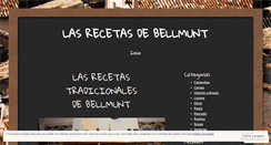Desktop Screenshot of lasrecetasdebellmunt.wordpress.com